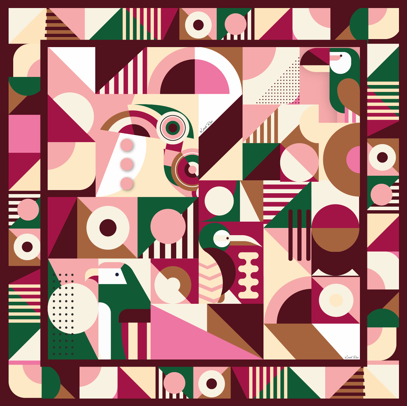 Digital Fall Birds