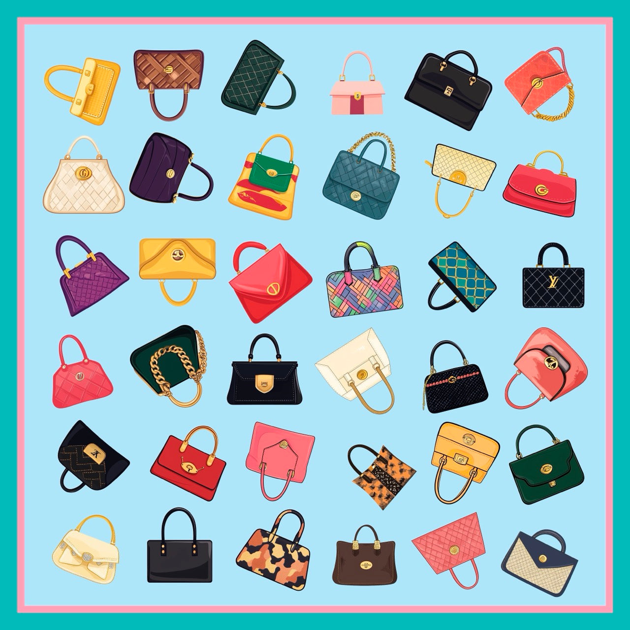Blue Handbags